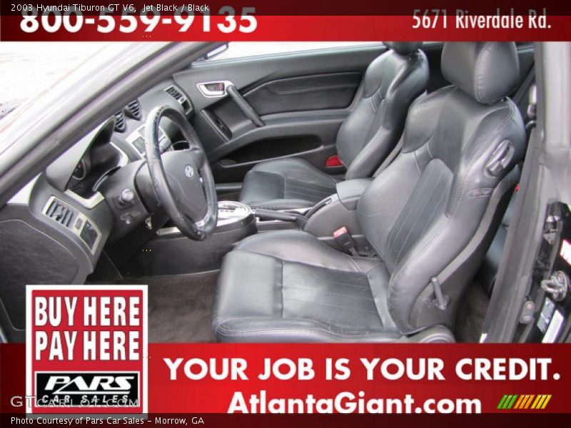Jet Black / Black 2003 Hyundai Tiburon GT V6