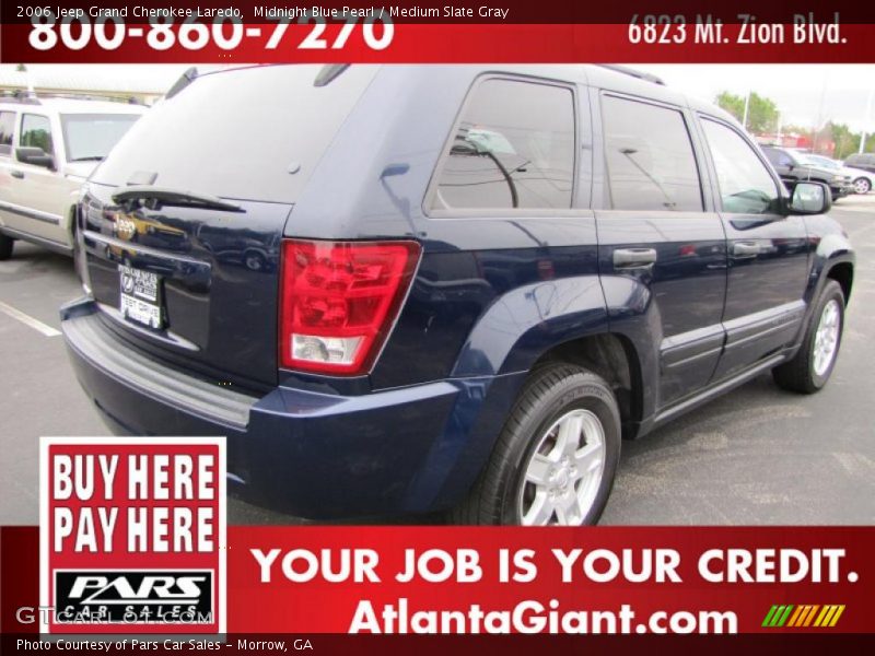 Midnight Blue Pearl / Medium Slate Gray 2006 Jeep Grand Cherokee Laredo