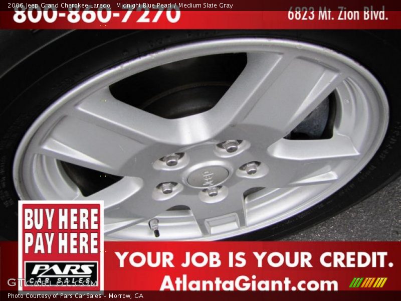 Midnight Blue Pearl / Medium Slate Gray 2006 Jeep Grand Cherokee Laredo