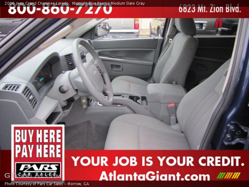 Midnight Blue Pearl / Medium Slate Gray 2006 Jeep Grand Cherokee Laredo