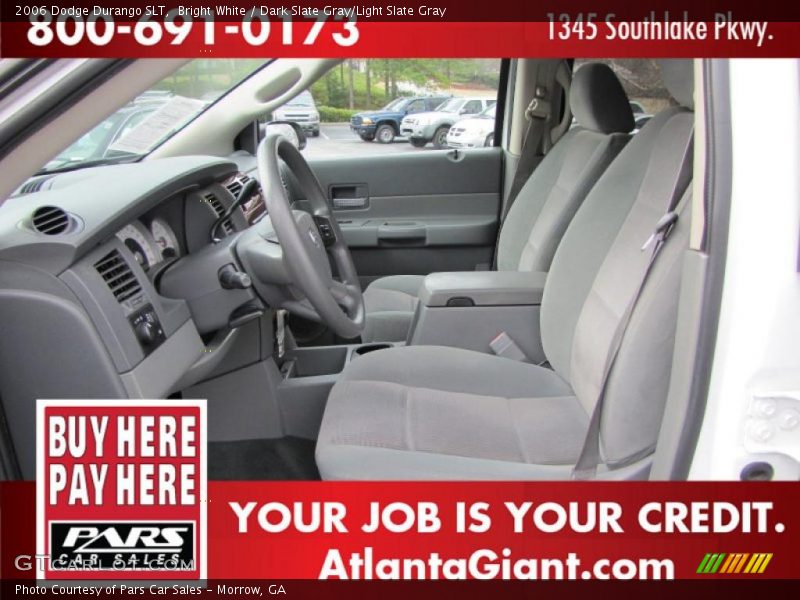 Bright White / Dark Slate Gray/Light Slate Gray 2006 Dodge Durango SLT