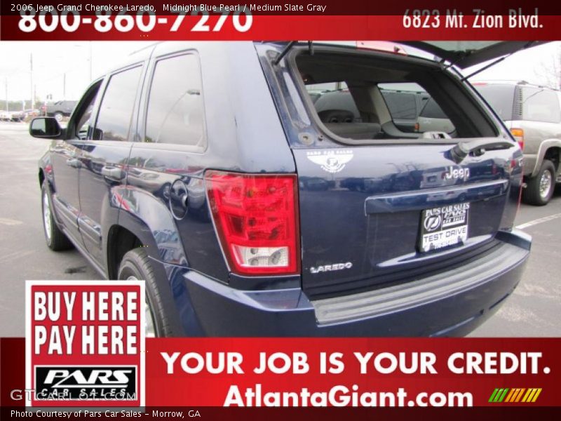 Midnight Blue Pearl / Medium Slate Gray 2006 Jeep Grand Cherokee Laredo