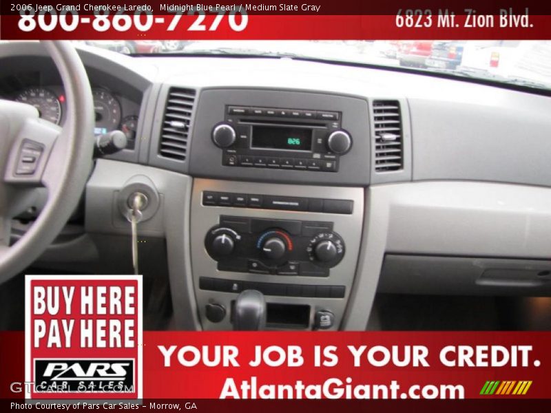 Midnight Blue Pearl / Medium Slate Gray 2006 Jeep Grand Cherokee Laredo