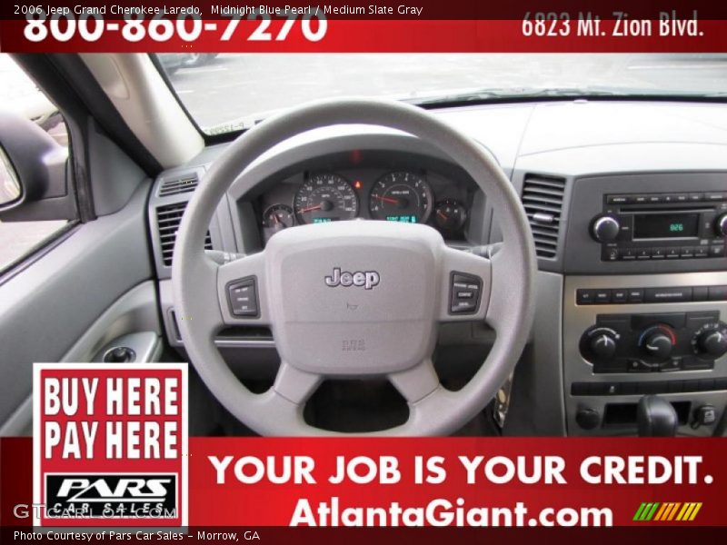 Midnight Blue Pearl / Medium Slate Gray 2006 Jeep Grand Cherokee Laredo