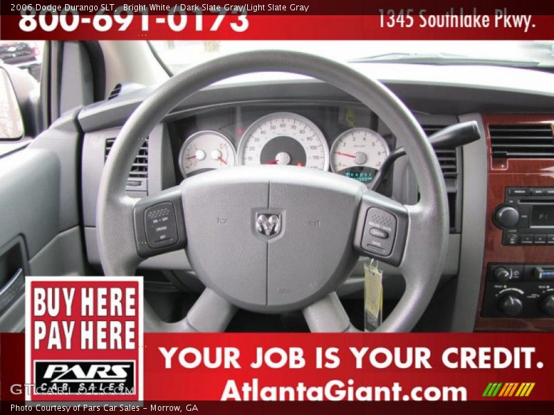 Bright White / Dark Slate Gray/Light Slate Gray 2006 Dodge Durango SLT
