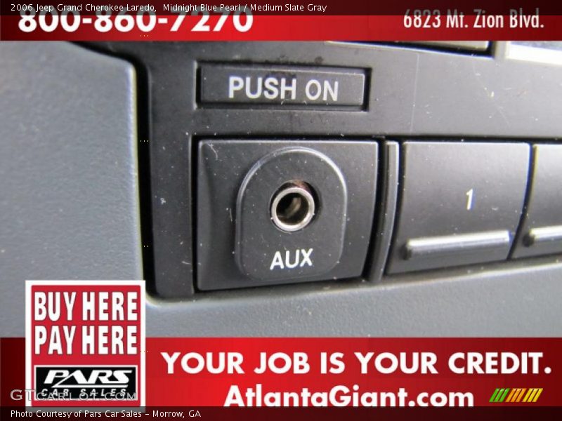 Midnight Blue Pearl / Medium Slate Gray 2006 Jeep Grand Cherokee Laredo