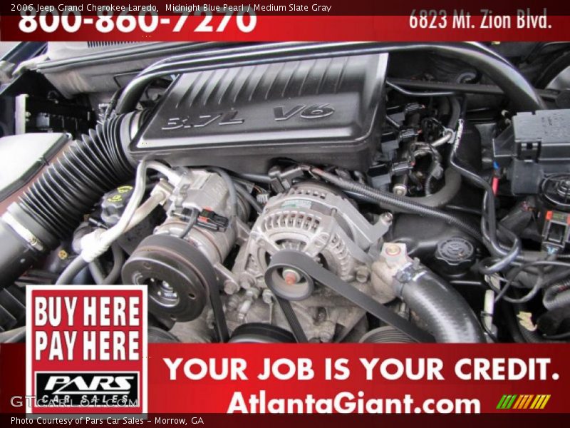 Midnight Blue Pearl / Medium Slate Gray 2006 Jeep Grand Cherokee Laredo