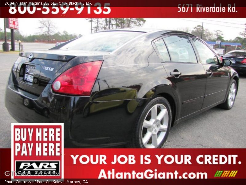 Onyx Black / Black 2004 Nissan Maxima 3.5 SE