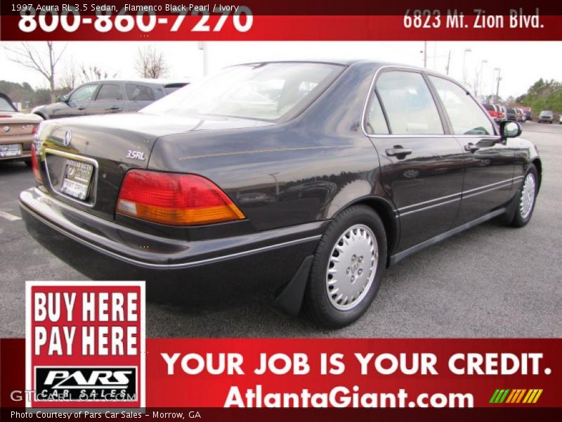 Flamenco Black Pearl / Ivory 1997 Acura RL 3.5 Sedan