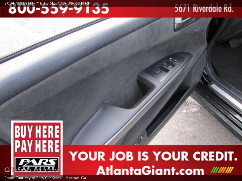 Onyx Black / Black 2004 Nissan Maxima 3.5 SE