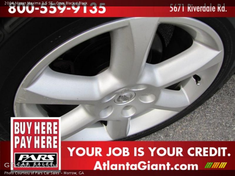 Onyx Black / Black 2004 Nissan Maxima 3.5 SE