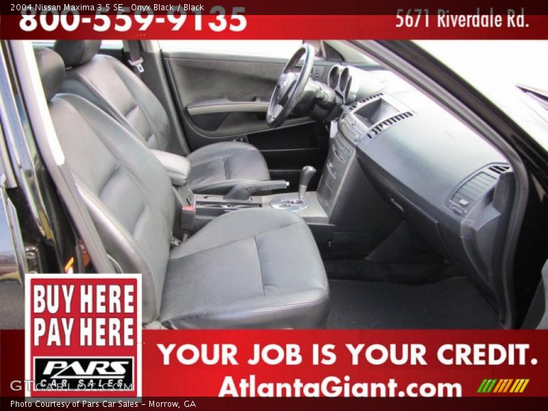 Onyx Black / Black 2004 Nissan Maxima 3.5 SE