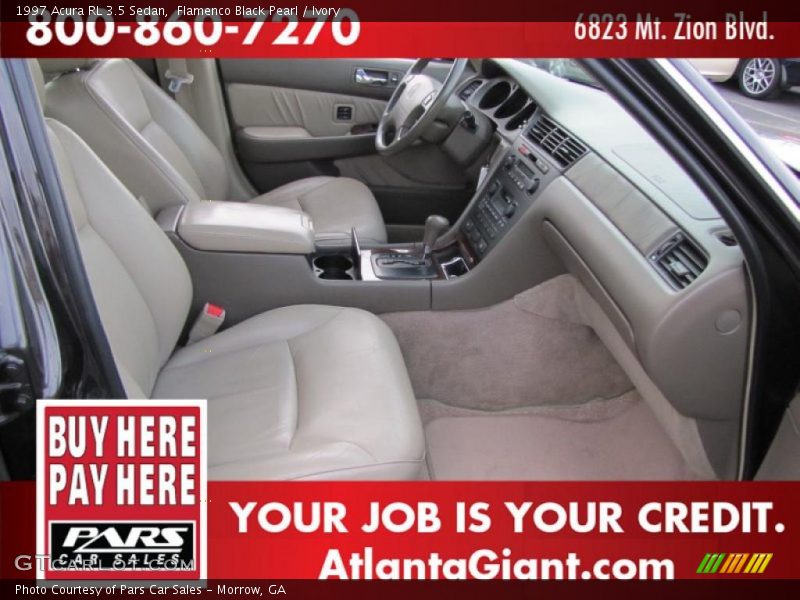 Flamenco Black Pearl / Ivory 1997 Acura RL 3.5 Sedan