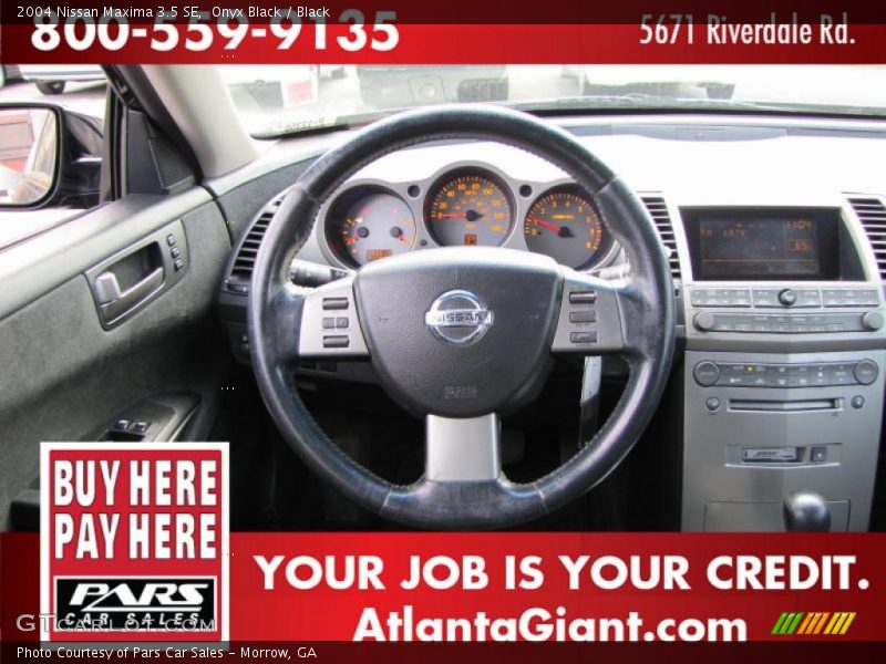 Onyx Black / Black 2004 Nissan Maxima 3.5 SE