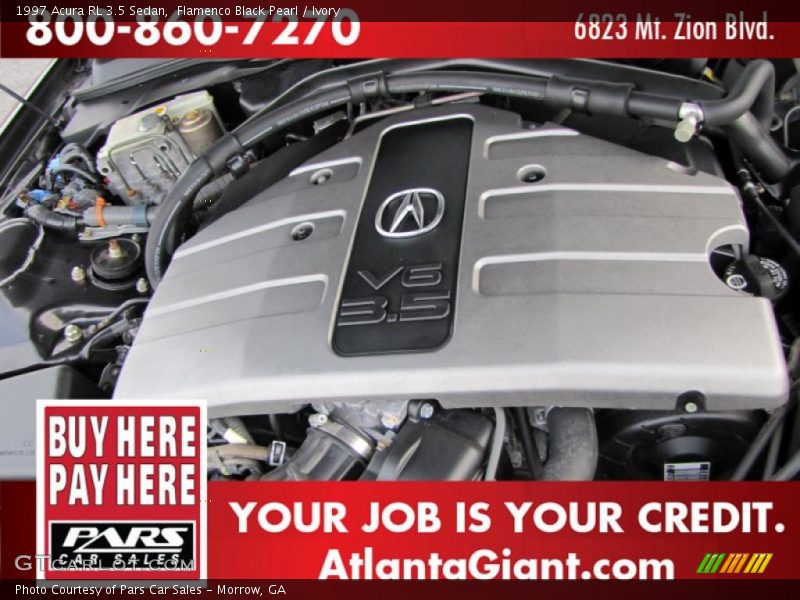 Flamenco Black Pearl / Ivory 1997 Acura RL 3.5 Sedan