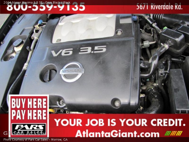Onyx Black / Black 2004 Nissan Maxima 3.5 SE