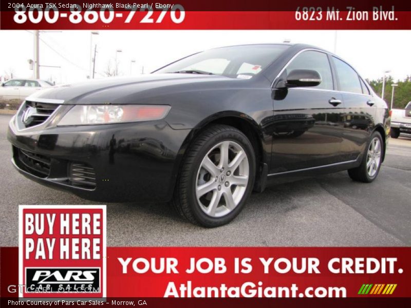 Nighthawk Black Pearl / Ebony 2004 Acura TSX Sedan