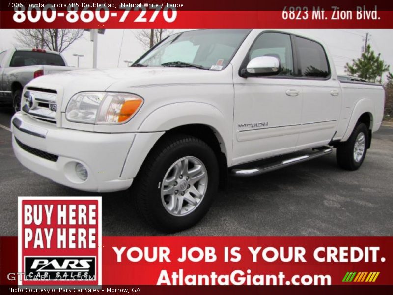 Natural White / Taupe 2006 Toyota Tundra SR5 Double Cab