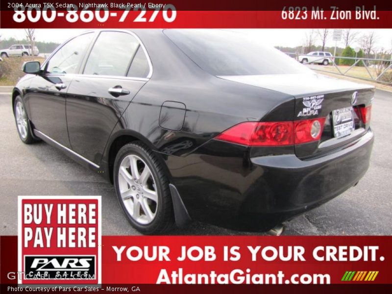Nighthawk Black Pearl / Ebony 2004 Acura TSX Sedan
