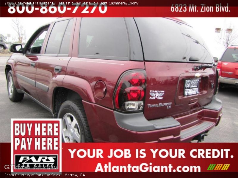 Majestic Red Metallic / Light Cashmere/Ebony 2005 Chevrolet TrailBlazer LS