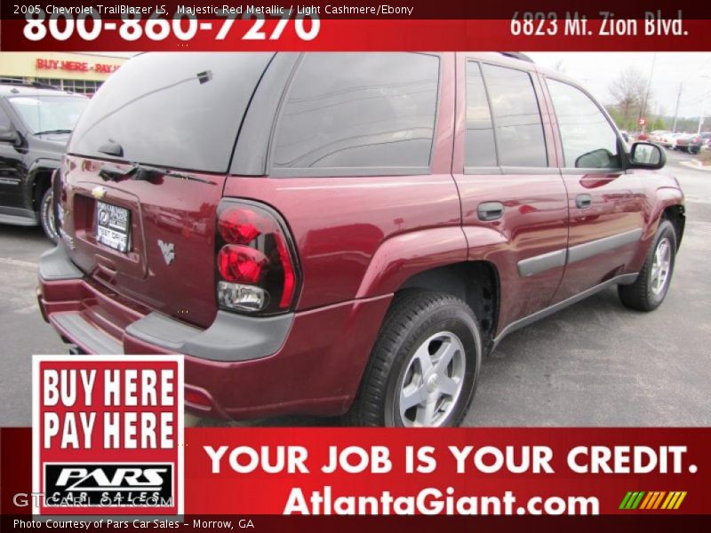 Majestic Red Metallic / Light Cashmere/Ebony 2005 Chevrolet TrailBlazer LS