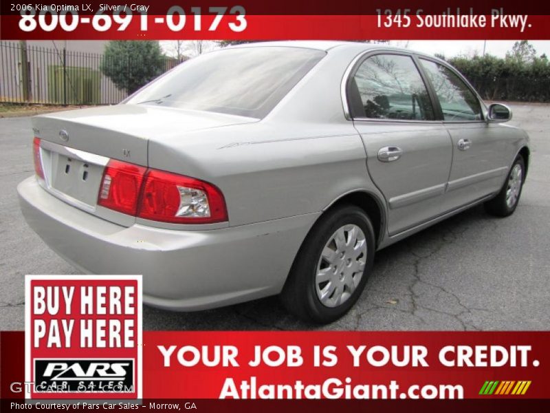 Silver / Gray 2006 Kia Optima LX