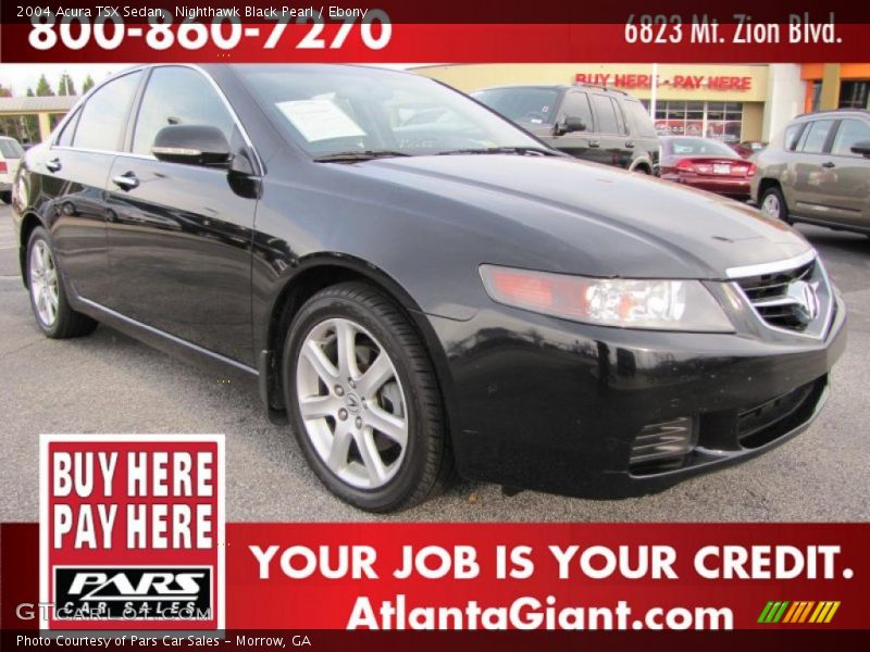 Nighthawk Black Pearl / Ebony 2004 Acura TSX Sedan