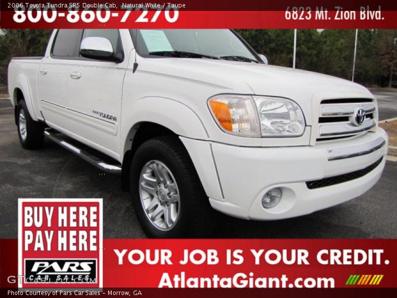 Natural White / Taupe 2006 Toyota Tundra SR5 Double Cab