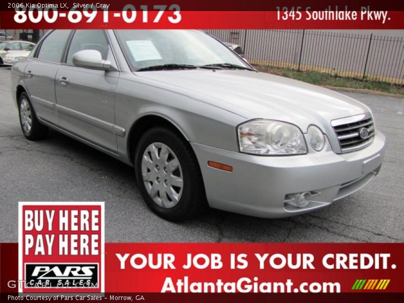 Silver / Gray 2006 Kia Optima LX