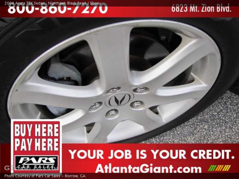 Nighthawk Black Pearl / Ebony 2004 Acura TSX Sedan