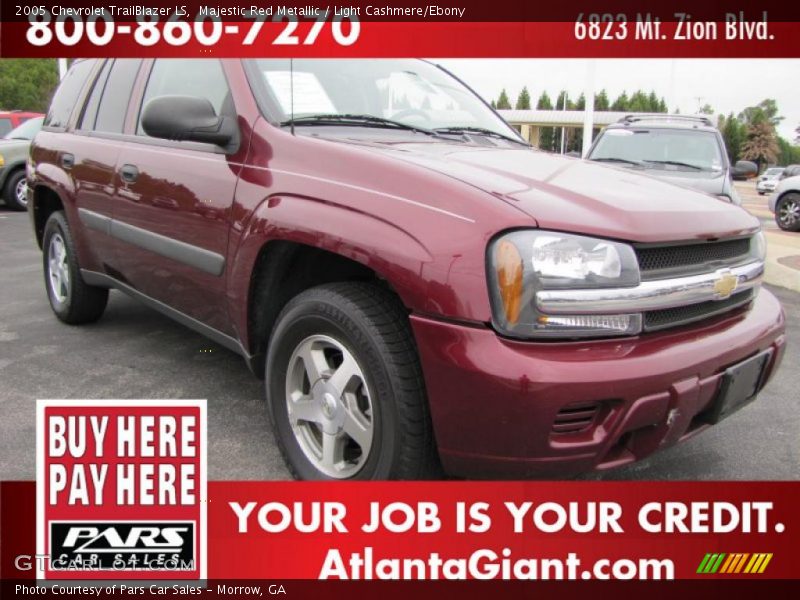 Majestic Red Metallic / Light Cashmere/Ebony 2005 Chevrolet TrailBlazer LS