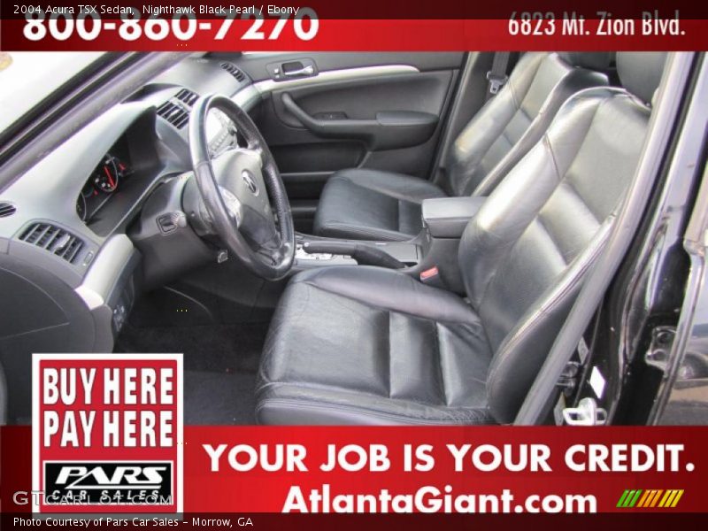 Nighthawk Black Pearl / Ebony 2004 Acura TSX Sedan
