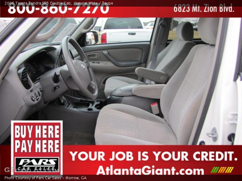 Natural White / Taupe 2006 Toyota Tundra SR5 Double Cab