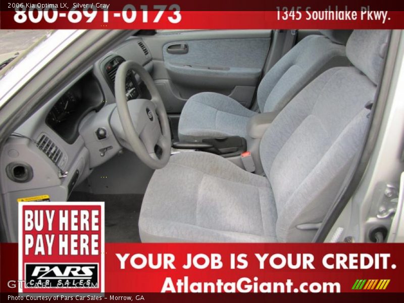 Silver / Gray 2006 Kia Optima LX