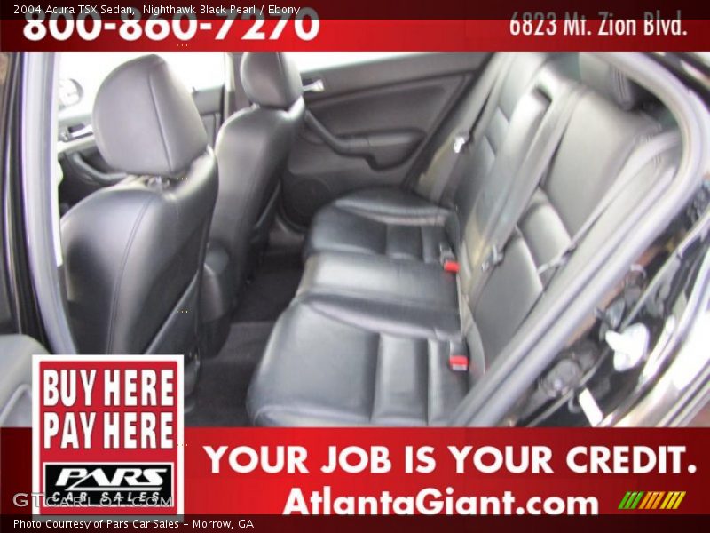 Nighthawk Black Pearl / Ebony 2004 Acura TSX Sedan
