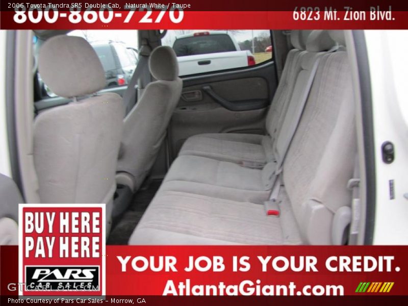 Natural White / Taupe 2006 Toyota Tundra SR5 Double Cab