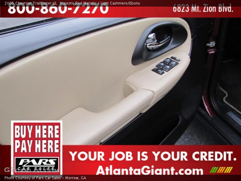 Majestic Red Metallic / Light Cashmere/Ebony 2005 Chevrolet TrailBlazer LS
