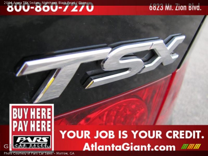 Nighthawk Black Pearl / Ebony 2004 Acura TSX Sedan
