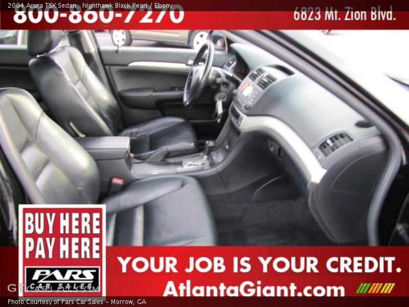 Nighthawk Black Pearl / Ebony 2004 Acura TSX Sedan