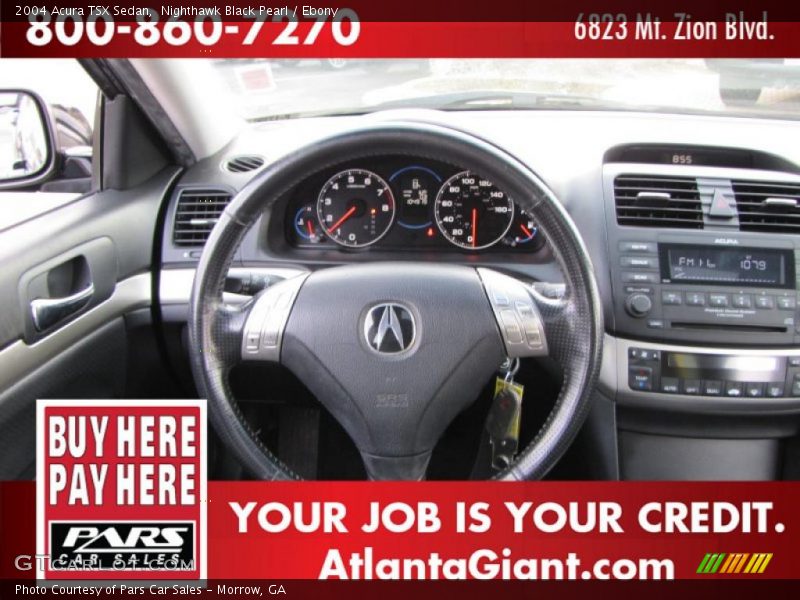 Nighthawk Black Pearl / Ebony 2004 Acura TSX Sedan