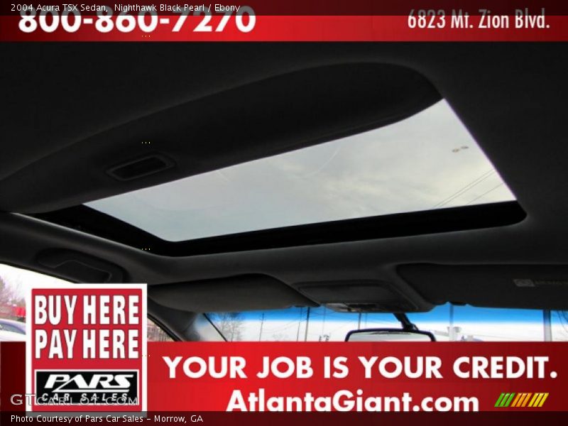 Nighthawk Black Pearl / Ebony 2004 Acura TSX Sedan