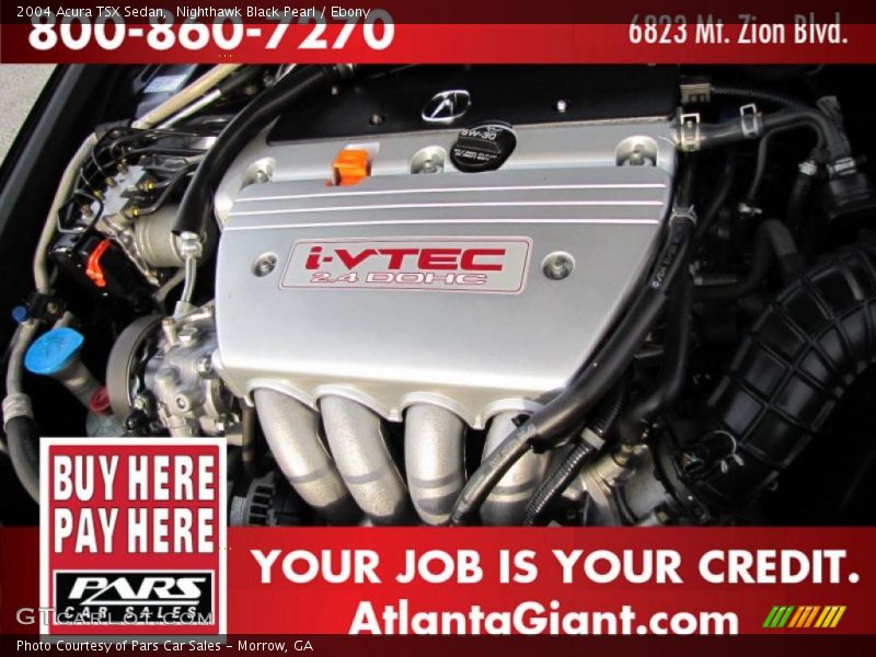 Nighthawk Black Pearl / Ebony 2004 Acura TSX Sedan