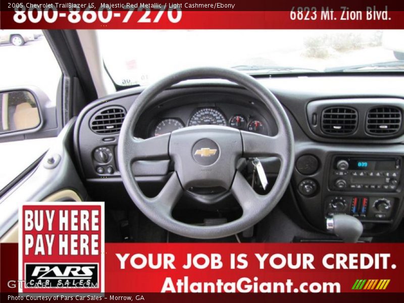 Majestic Red Metallic / Light Cashmere/Ebony 2005 Chevrolet TrailBlazer LS