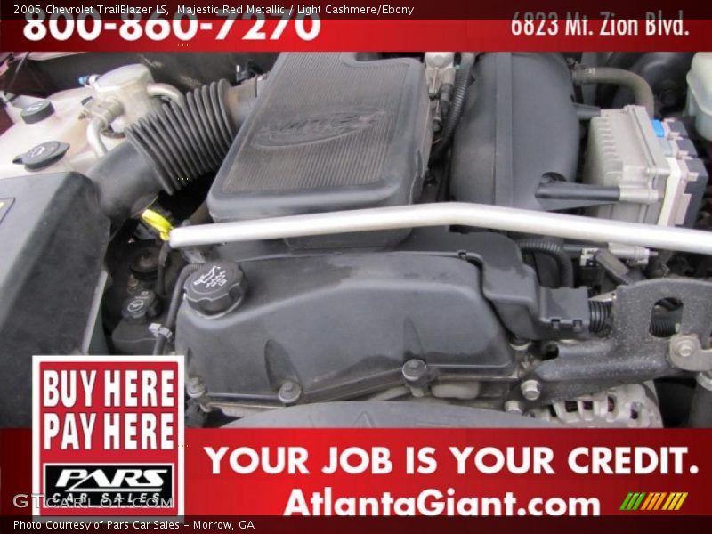Majestic Red Metallic / Light Cashmere/Ebony 2005 Chevrolet TrailBlazer LS