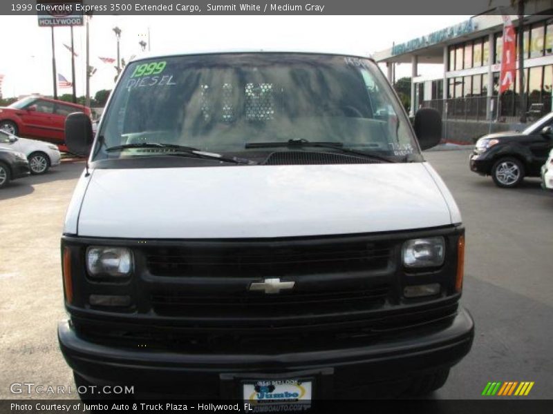 Summit White / Medium Gray 1999 Chevrolet Express 3500 Extended Cargo