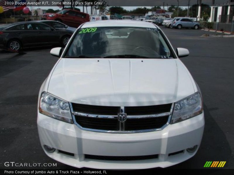 Stone White / Dark Slate Gray 2009 Dodge Avenger R/T