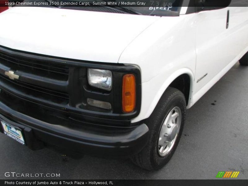 Summit White / Medium Gray 1999 Chevrolet Express 3500 Extended Cargo