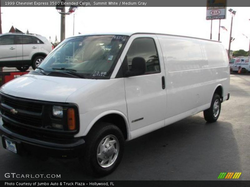 Summit White / Medium Gray 1999 Chevrolet Express 3500 Extended Cargo
