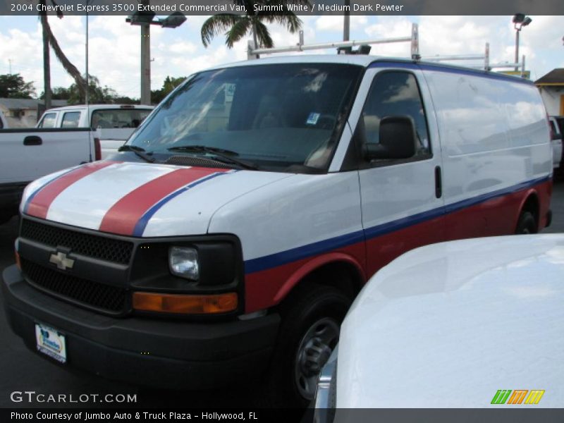 Summit White / Medium Dark Pewter 2004 Chevrolet Express 3500 Extended Commercial Van