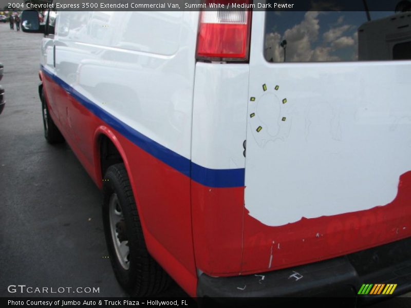 Summit White / Medium Dark Pewter 2004 Chevrolet Express 3500 Extended Commercial Van